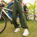 Striped Cargo Parachute Trousers