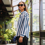 Candy Striped Boyfriend Shirt