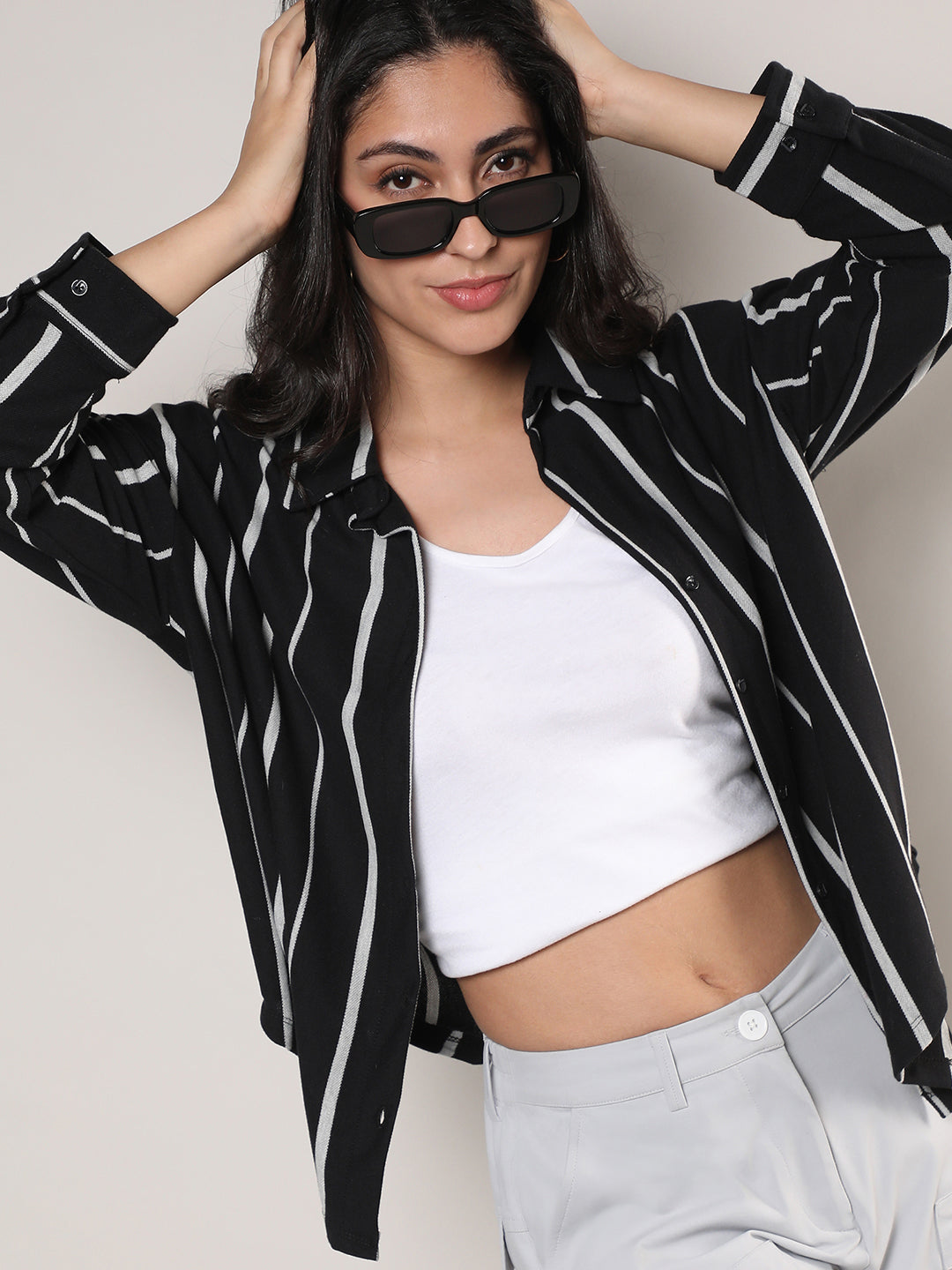 Striped Boxy Shirt
