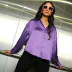 Boxy Satin Shirt