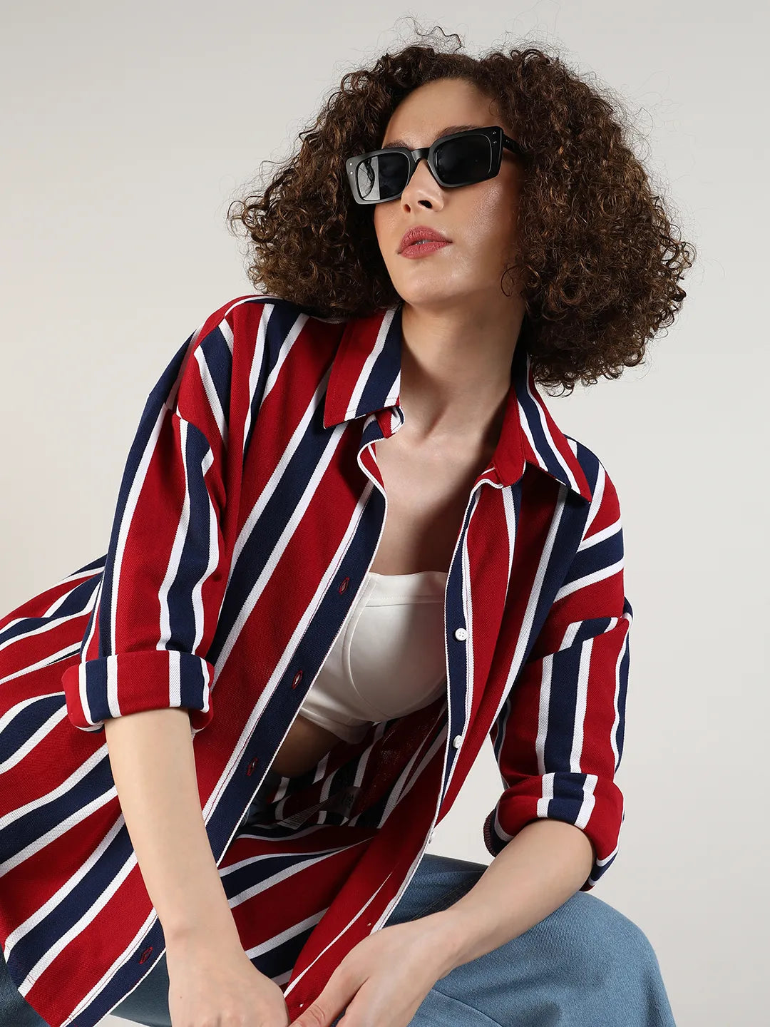 Striped Boxy Shirt