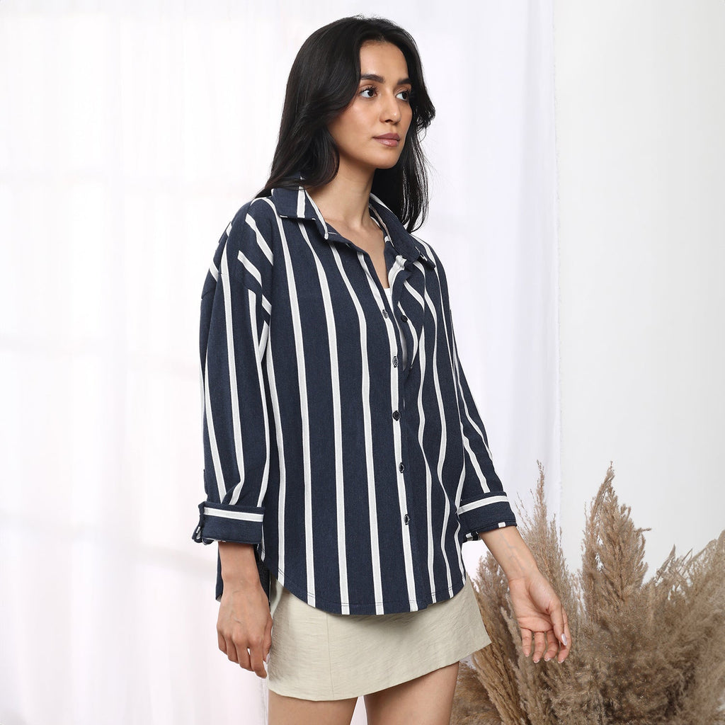 Striped Boxy Shirt