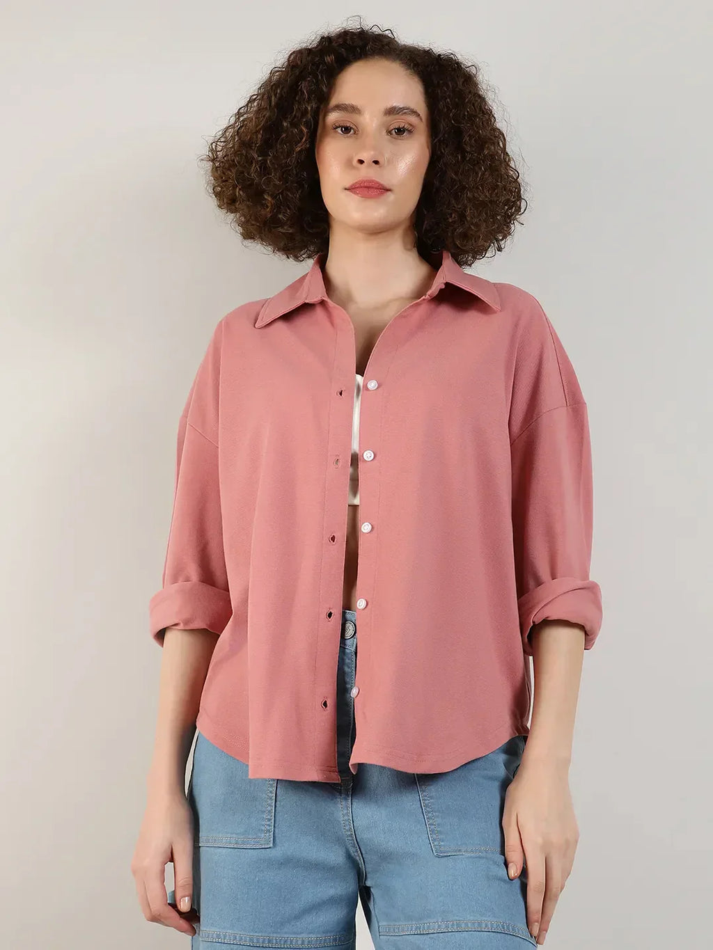 Solid Boxy Shirt
