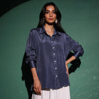 Textured-Pleat Shirt