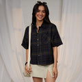 Tartan Plaid Boxy Shirt