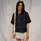 Tartan Plaid Boxy Shirt