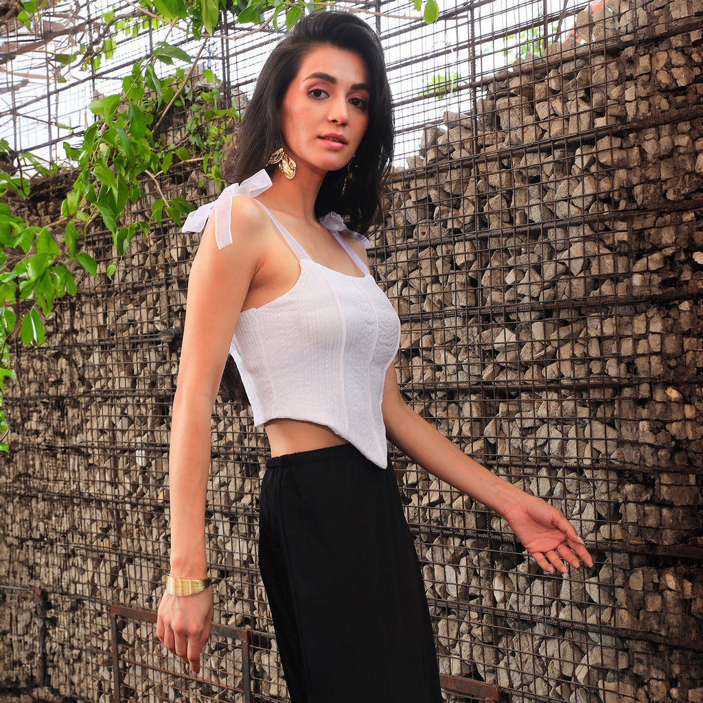 Textured Corset Top