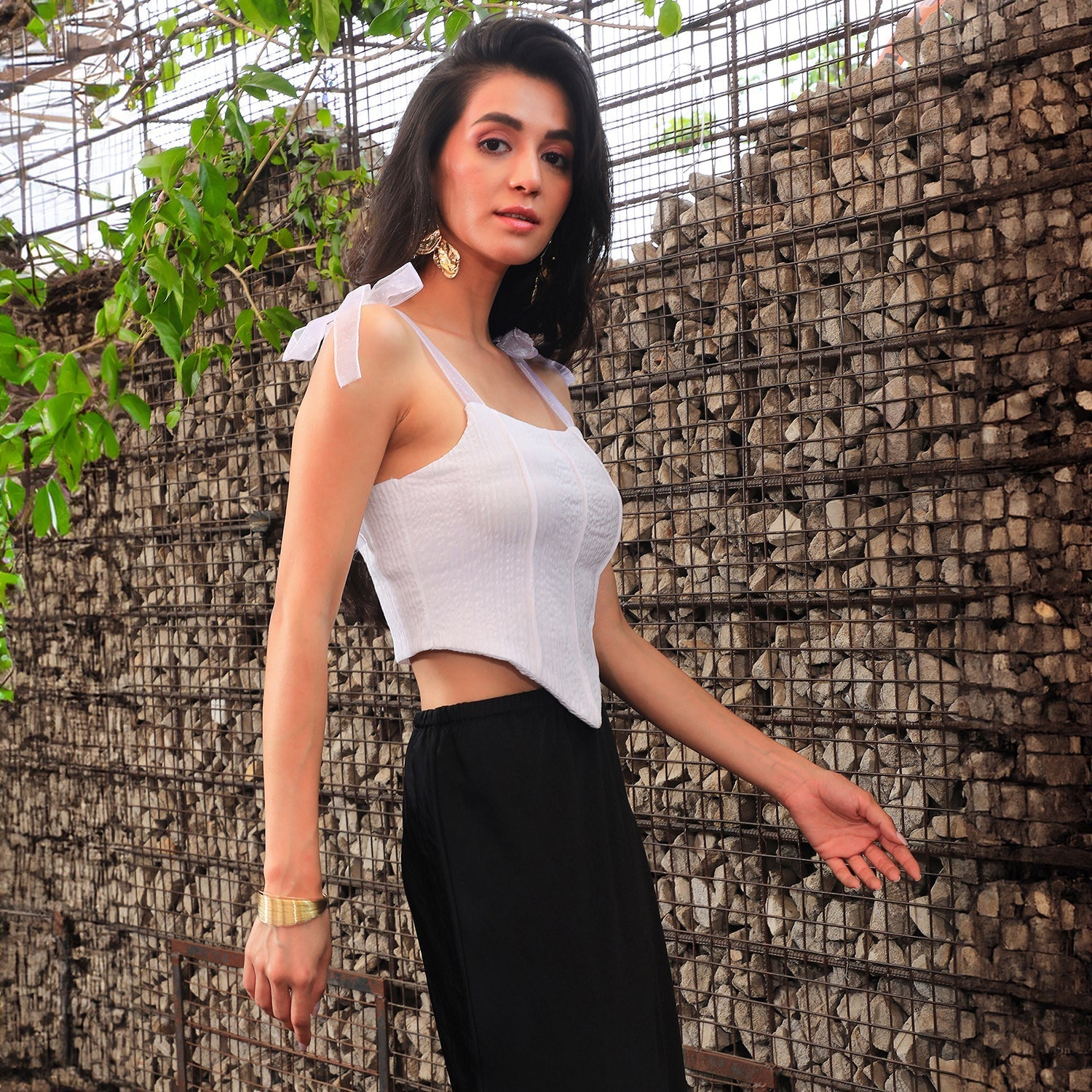 Textured Corset Top
