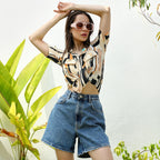 Abstract Print Top
