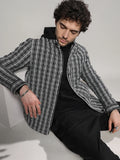 Campus Sutra Multitrack Striped Quilted Jacket