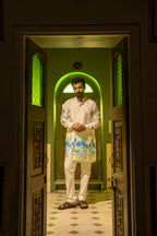 Wildflower Horizon Blue Ganganagery Kurta