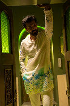 Wildflower Horizon Blue Ganganagery Kurta