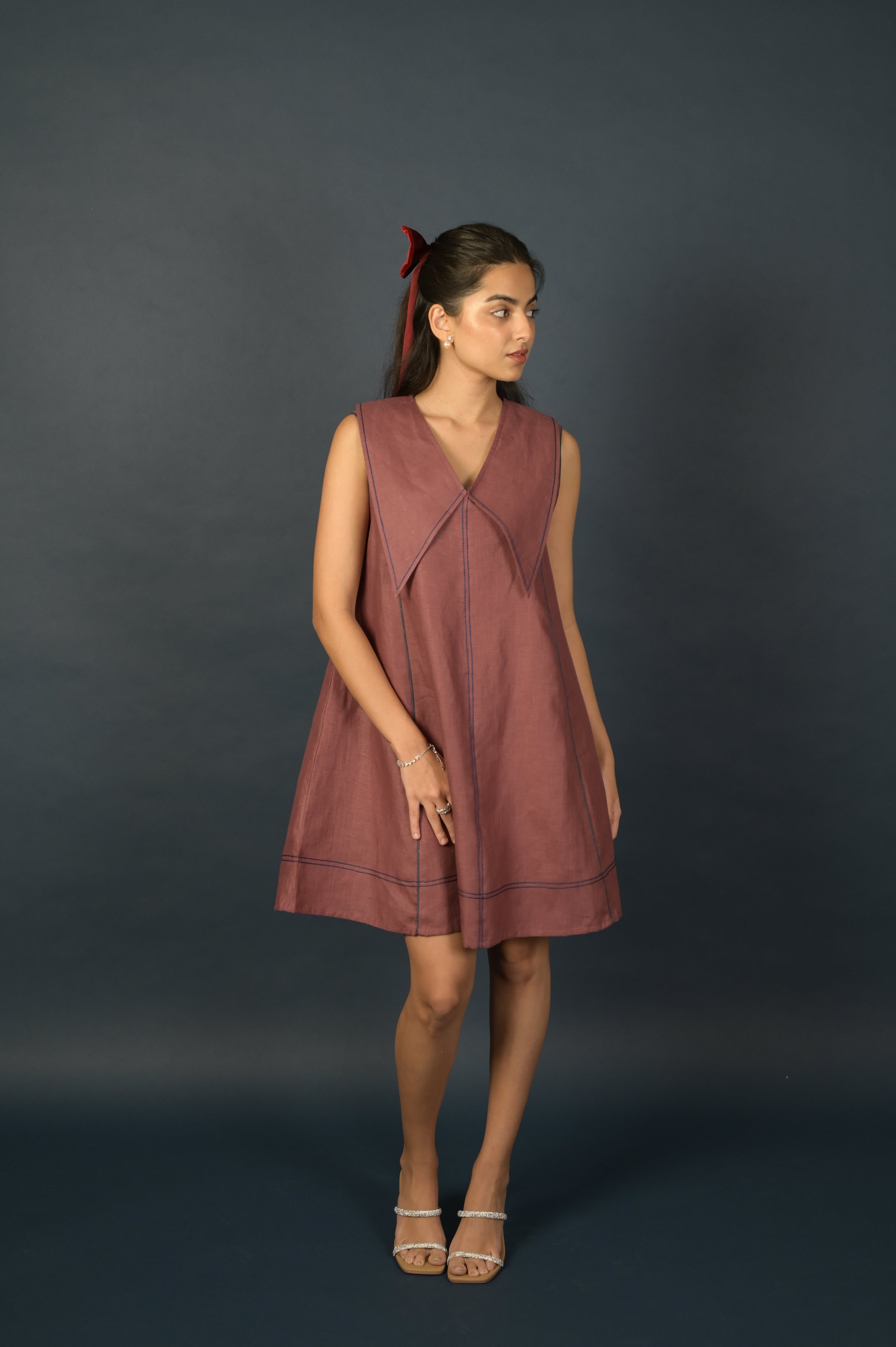 Burgundy Classic Poppy Sailor Dress