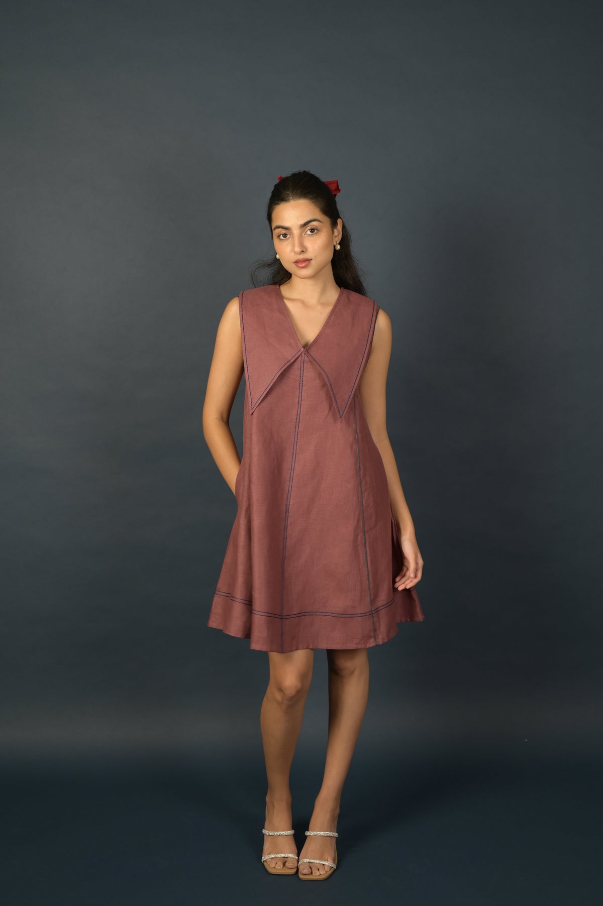 Burgundy Classic Poppy Sailor Dress