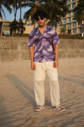 Violet Storm Relaxed Fit Cuban  Shirt