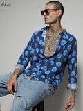 Campus Sutra Ecoliva Flora Block Shirt
