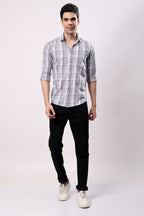 Stylox Regular Fit Full Sleeve Check Casual Shirt For Men's