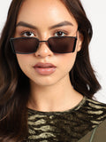 Black Rectangular Sunglasses