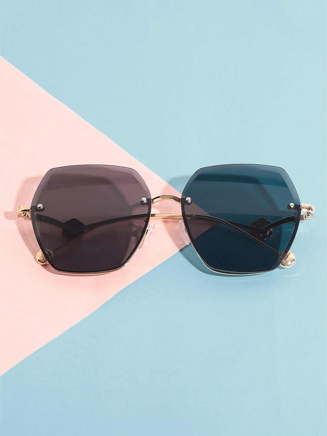 Gold Oversized Sunglasses