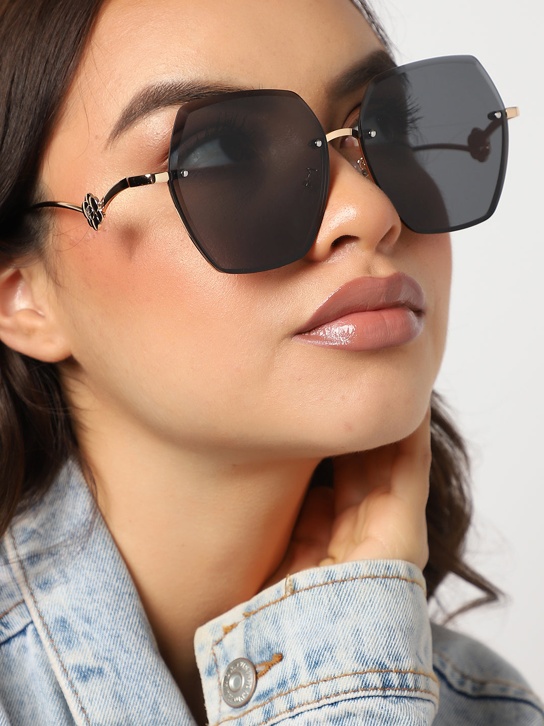 Gold Oversized Sunglasses