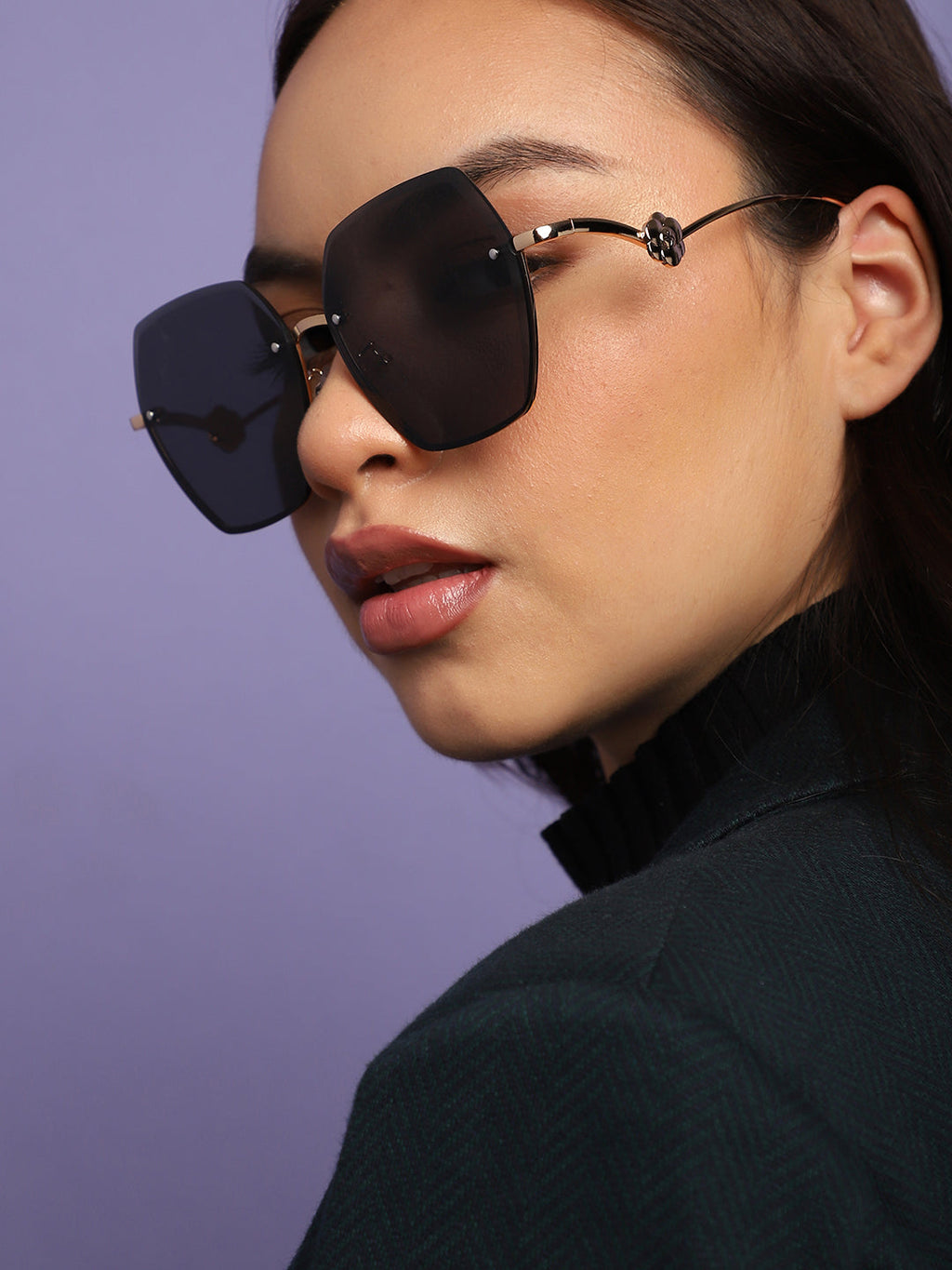 Gold Oversized Sunglasses