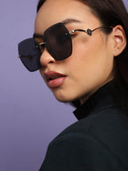 Gold Oversized Sunglasses
