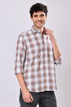 Stylox Regular Fit Full Sleeve Check Casual Shirt For Men's