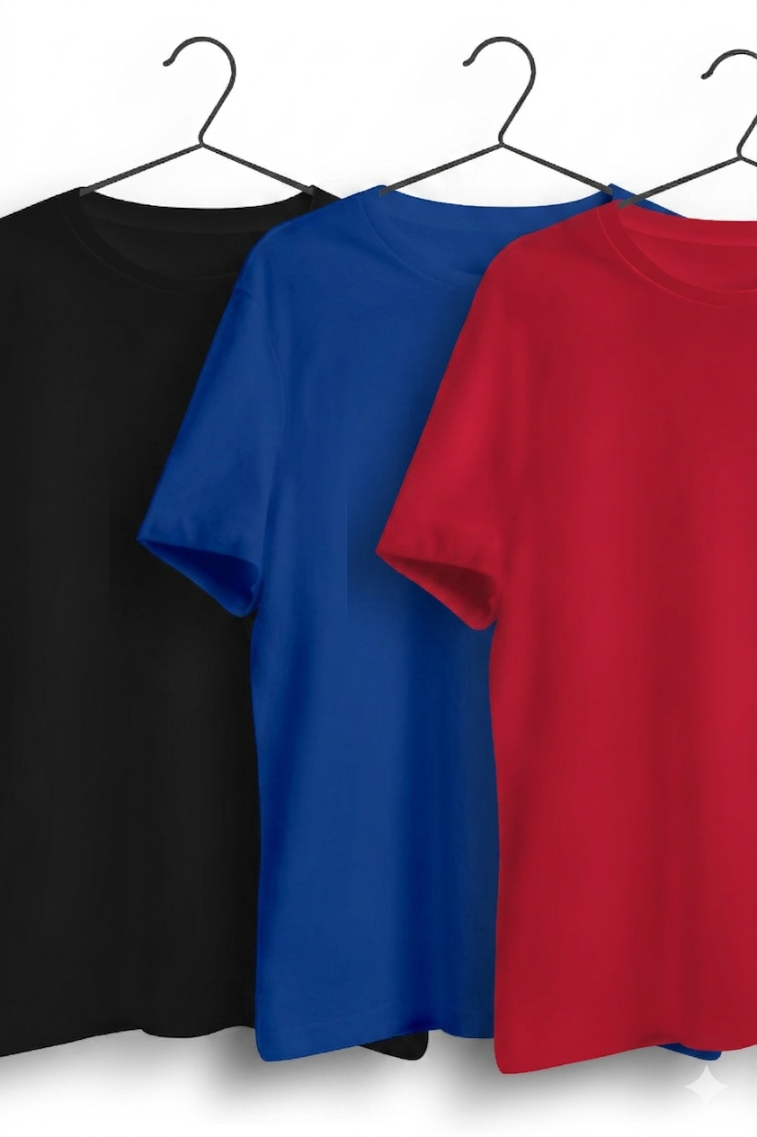 Pack of 3 - Black, Blue and Red