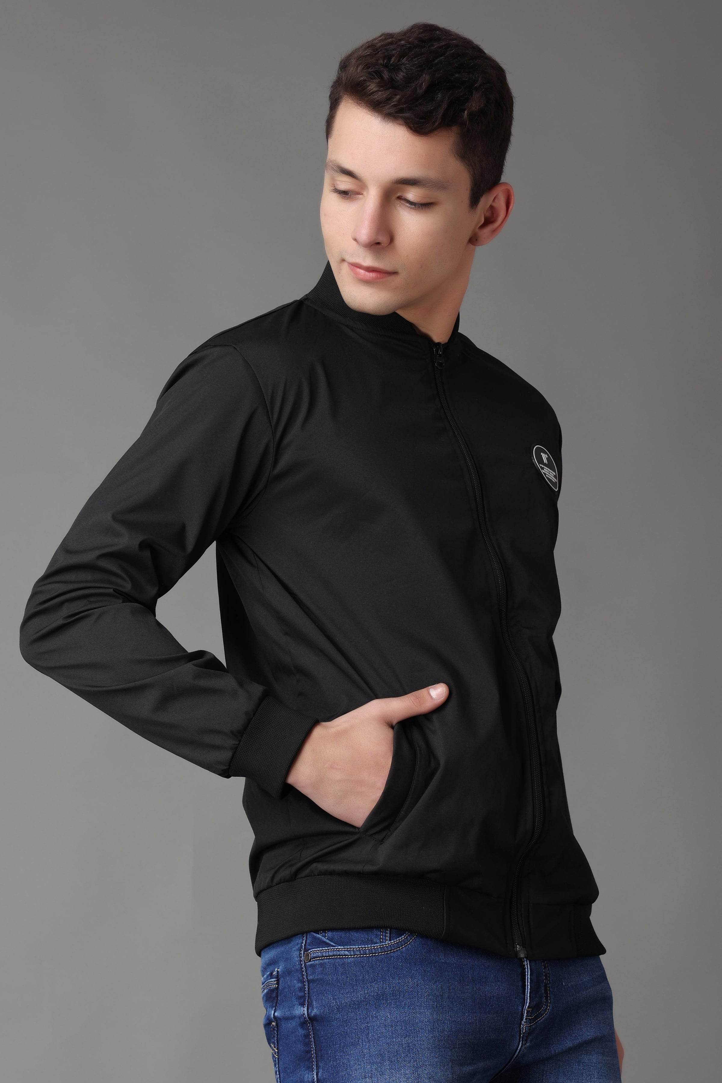 Stylox Regular Fit Full Sleeve Solid Winter Jacket for Men
