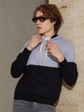 Campus Sutra Block Pullover Hoodie
