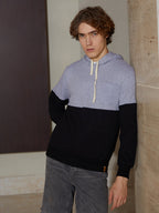 Campus Sutra Block Pullover Hoodie