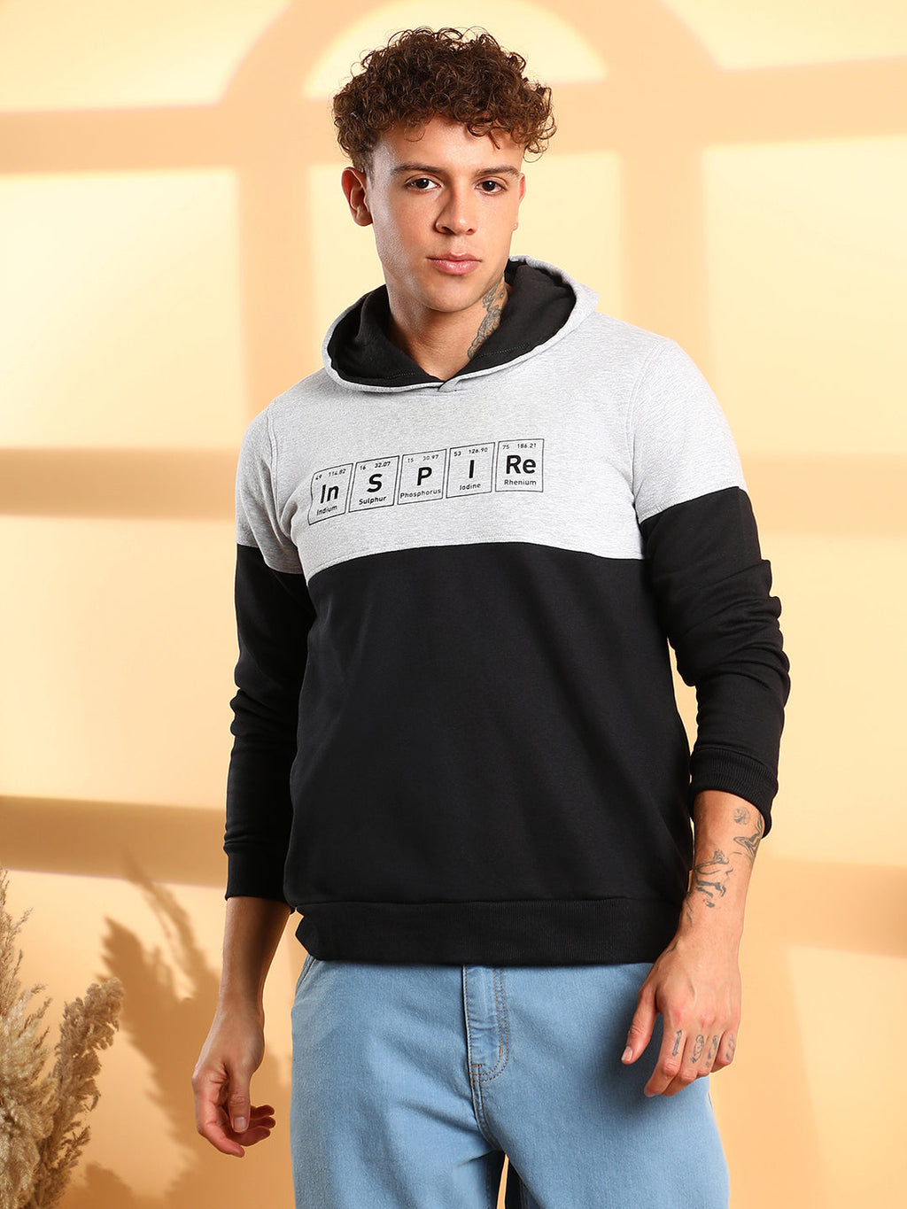 Campus Sutra Inspire Hoodie With Kangaroo Pocket