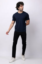 Stylox Men's Round Neck Half Sleeve Solid Casual T-Shirt