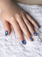 Haute Sauce The Bijou Block Press-On Nails - Crystal Silver:Raven Black