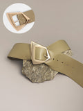 Haute Sauce The Volcan Buckle Belt - Ecru Beige
