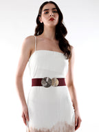 Haute Sauce The Lilypad Elastic Belt - Mocha Brown