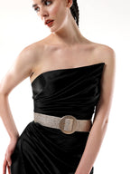 Haute Sauce The Straw Buckle Belt - Champayne Gold