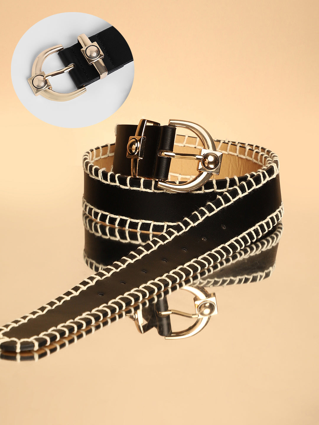 Haute Sauce The Mariner Buckle Belt - Raven Black