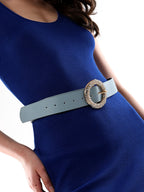 Haute Sauce The Celeste Buckle Belt - Powder Blue