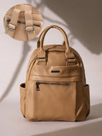 Haute Sauce The Top Handle Curve Backpack - Buff Beige