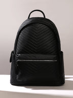Haute Sauce The Chevron Curve Backpack - Onyx Black