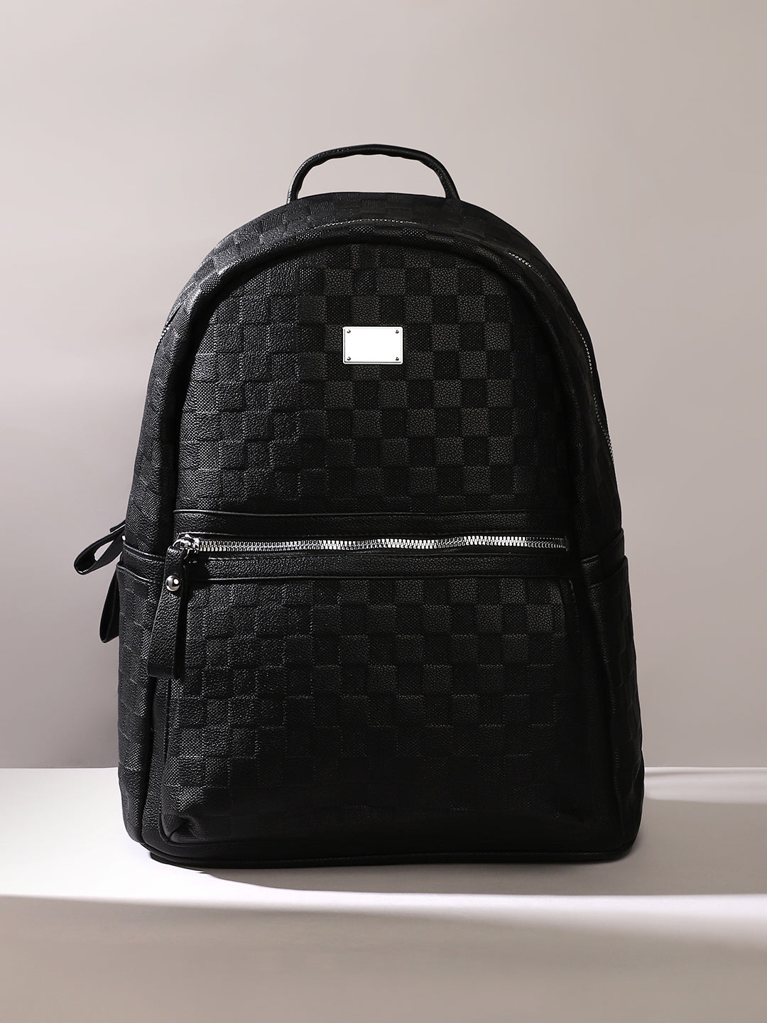 Haute Sauce The Checkered Curve Backpack - Onyx Black