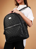 Haute Sauce The Checkered Curve Backpack - Onyx Black