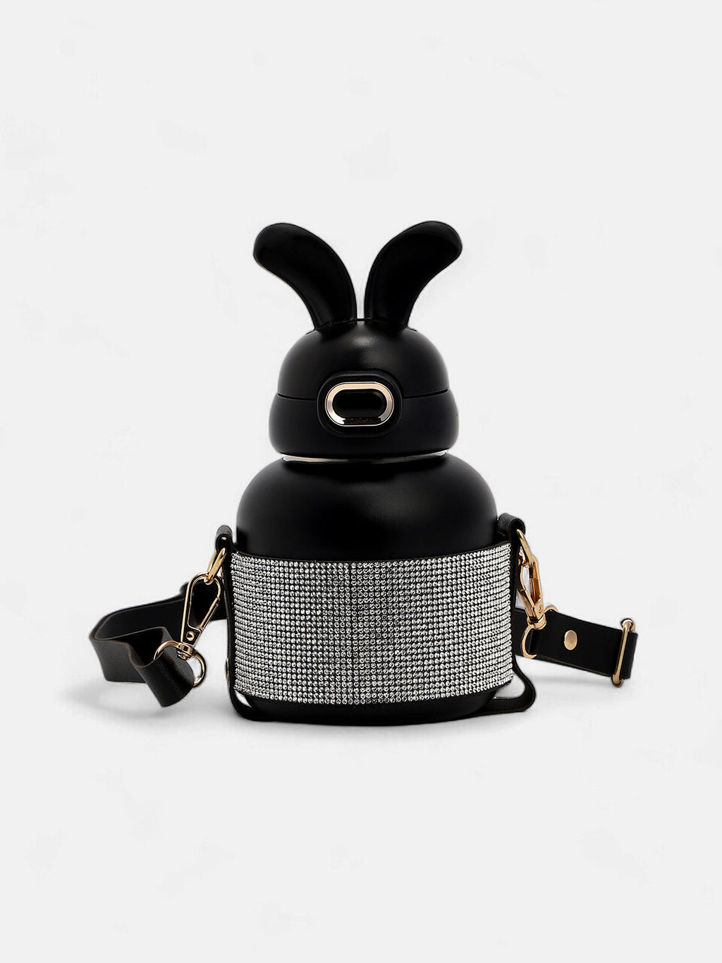 Haute Sauce The Disco Rabbit Crossbody Sipper (580 Ml) - Onyx Black