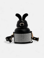 Haute Sauce The Disco Rabbit Crossbody Sipper (580 Ml) - Onyx Black