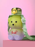 Haute Sauce The Teddy Crossbody Sipper (580 Ml) - Pistachio Green & Lavender