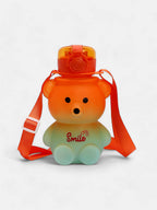 Haute Sauce The Teddy Crossbody Sipper (580 Ml) - Pumpkin Orange & Powder Blue