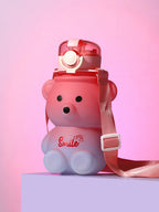 The Teddy Crossbody Sipper (580 Ml) - Salmon Pink & Lilac