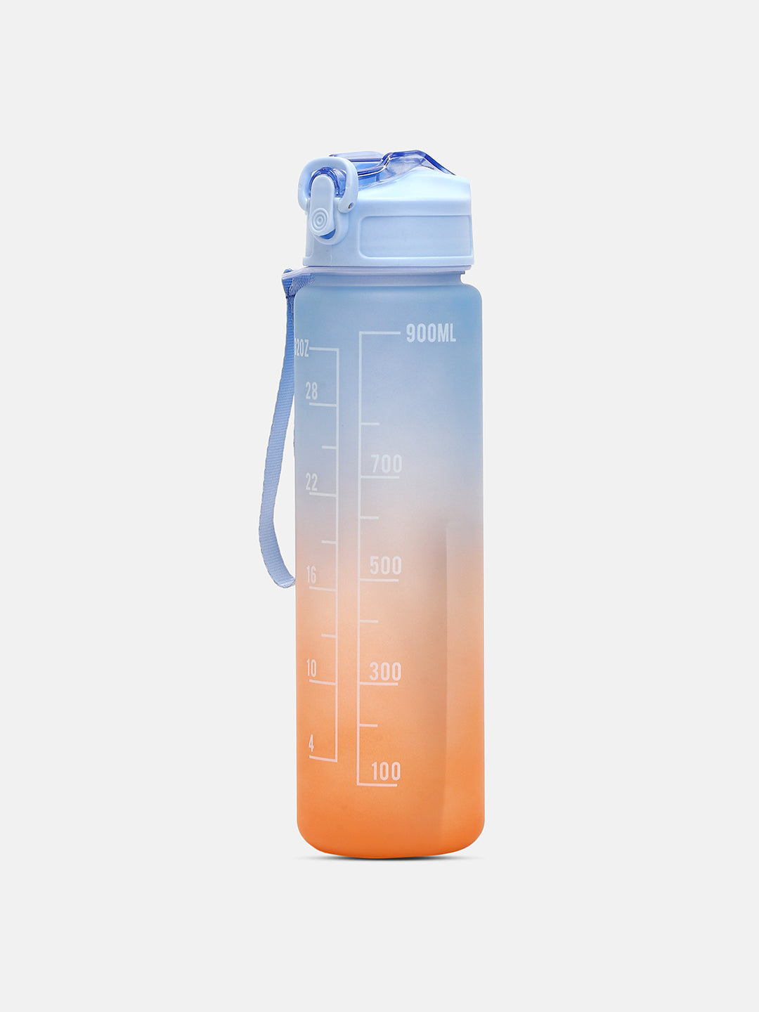 Haute Sauce The Hydration Itinerary Sipper (900 Ml) - Powder Blue & Pumpkin Orange