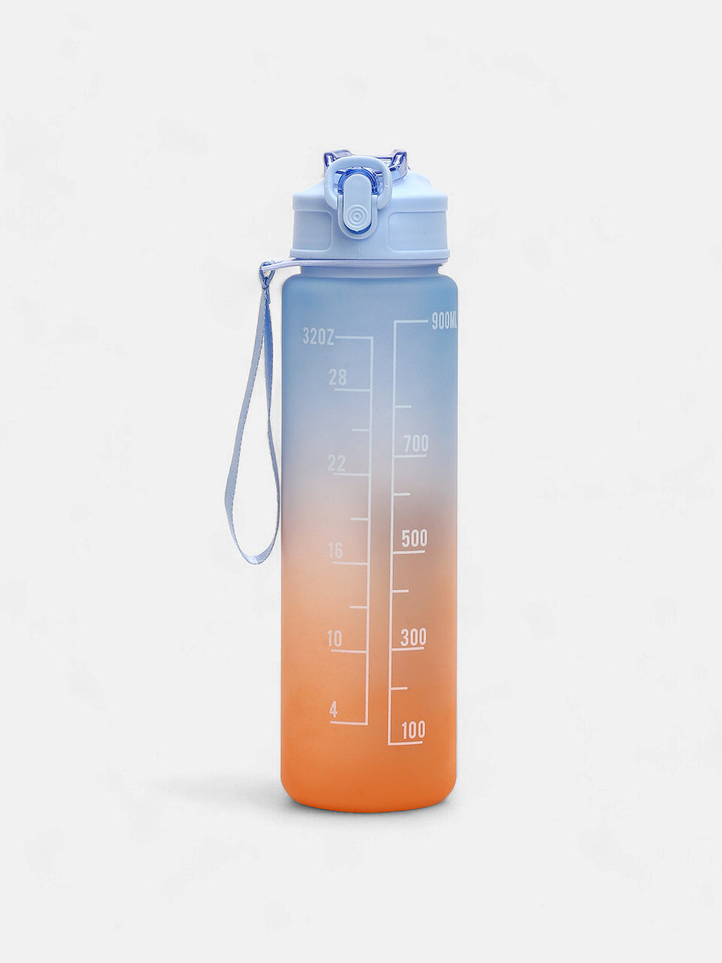 Haute Sauce The Hydration Itinerary Sipper (900 Ml) - Powder Blue & Pumpkin Orange